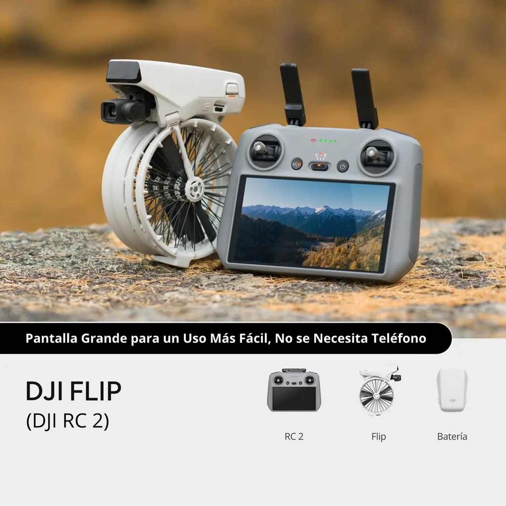 DJI Flip (RC2) | Dron 4K con Control de Pantalla HD