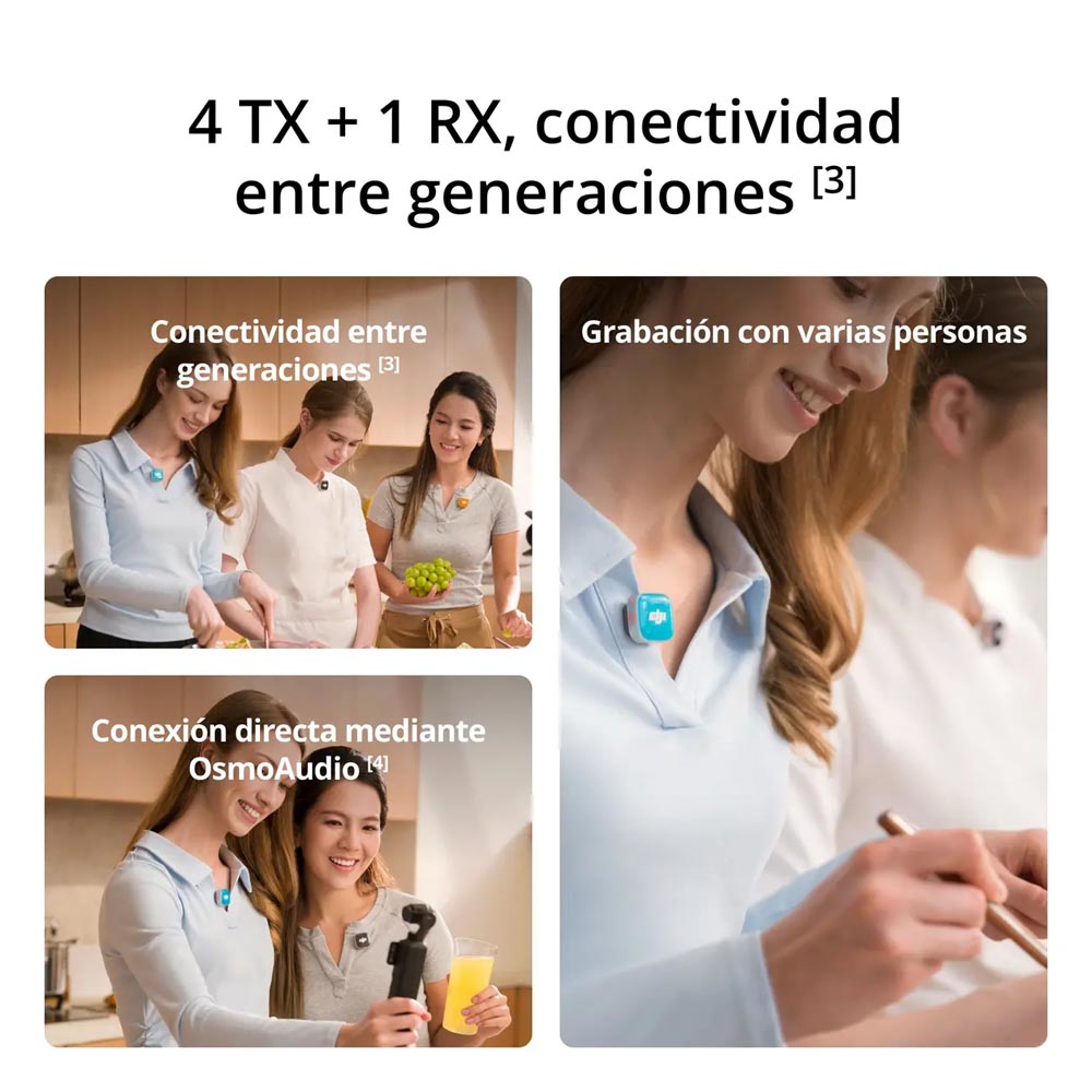DJI Mic Mini 2S (1 TX + 1 RX móvil + estuche de carga)