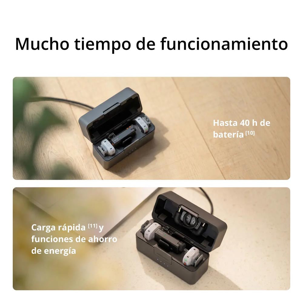 DJI Mic Mini 2S (1 TX + 1 RX móvil + estuche de carga)