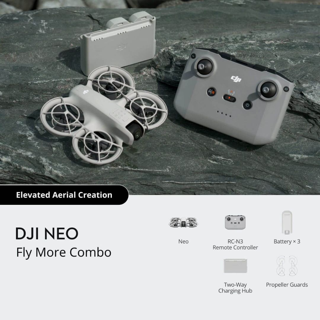 DJI Neo Combo | Dron 4K de 135g con Control RC-N3 y 3 Baterías