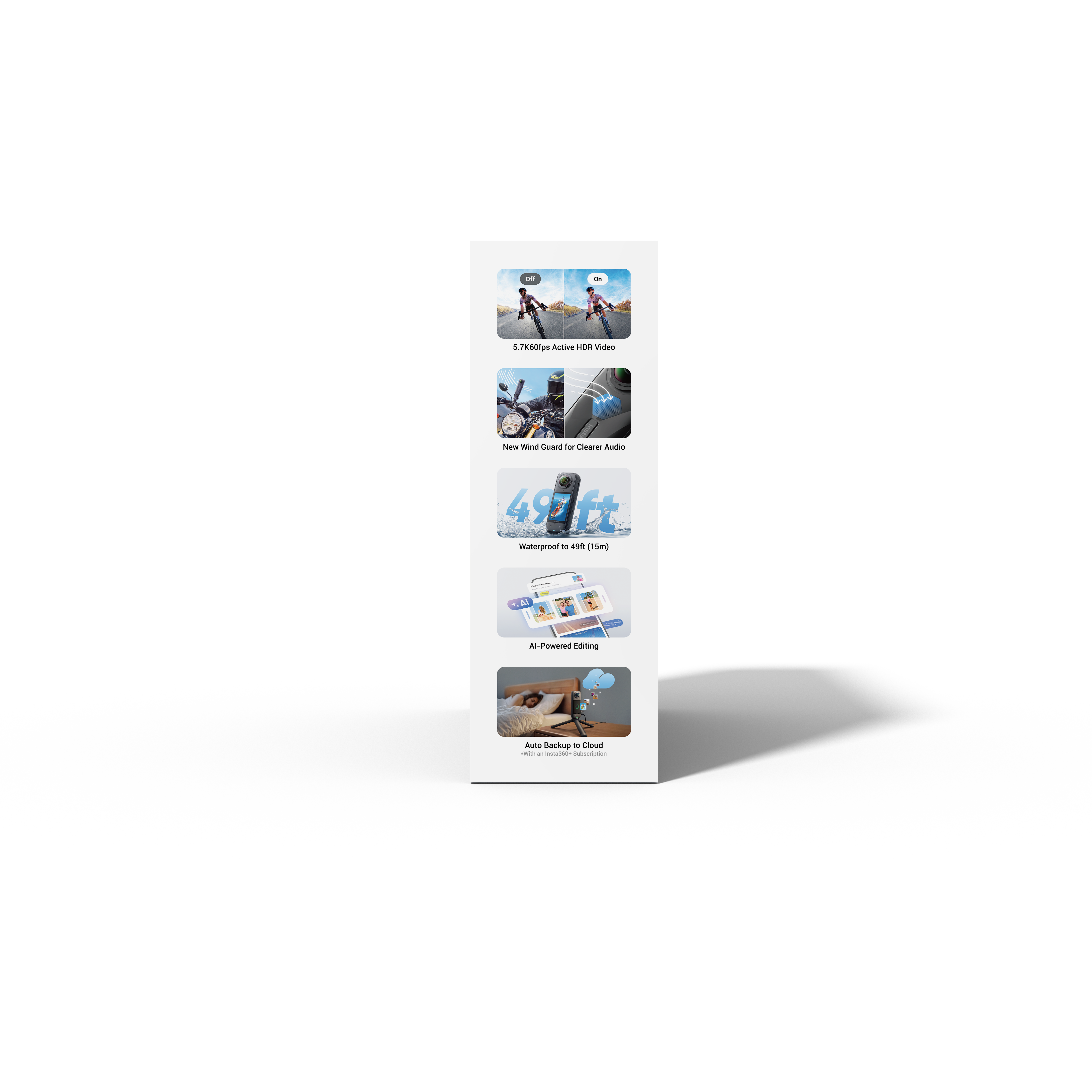 Cámara Insta360 X5 Essentials Bundle