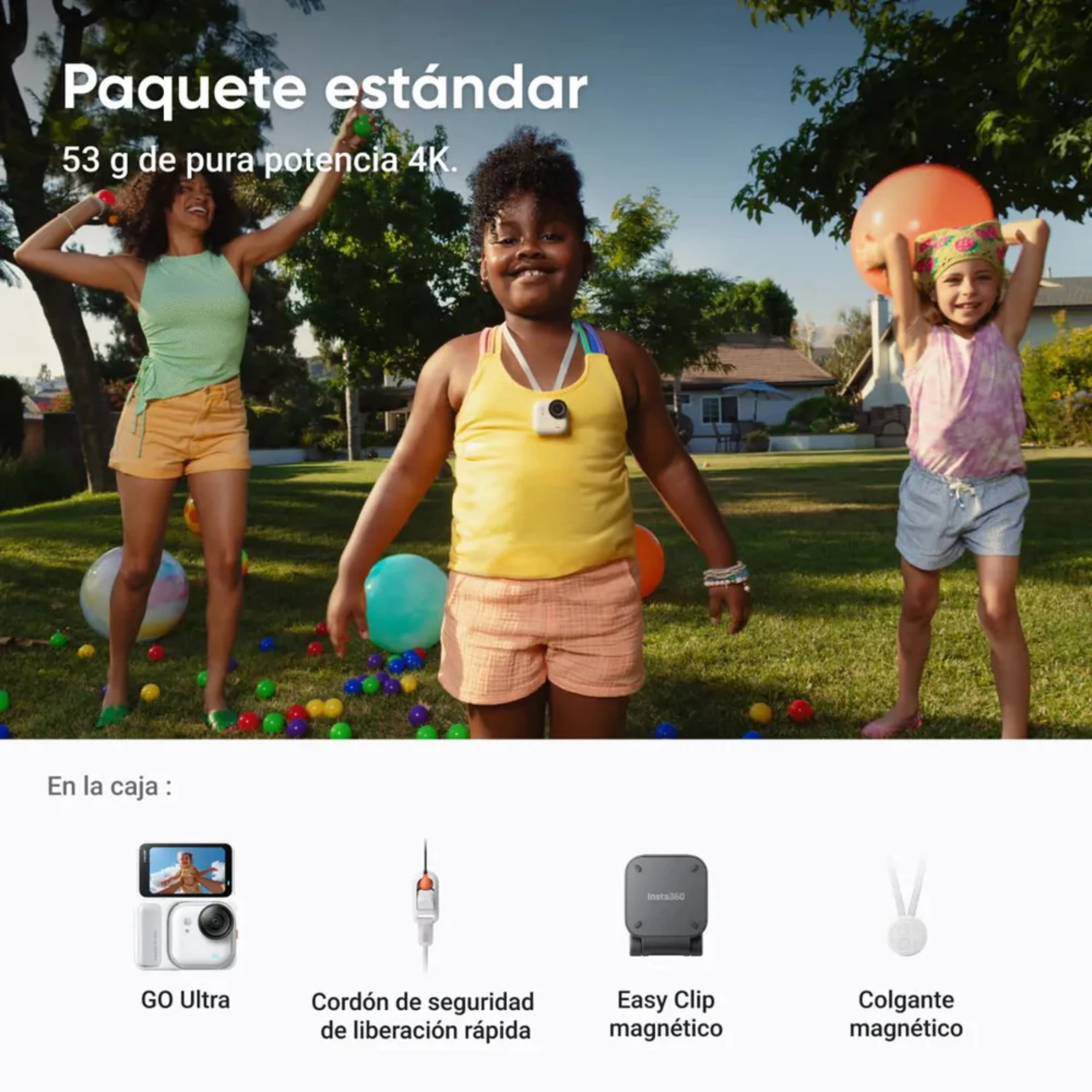 Cámara Insta360 Go Ultra Blanca