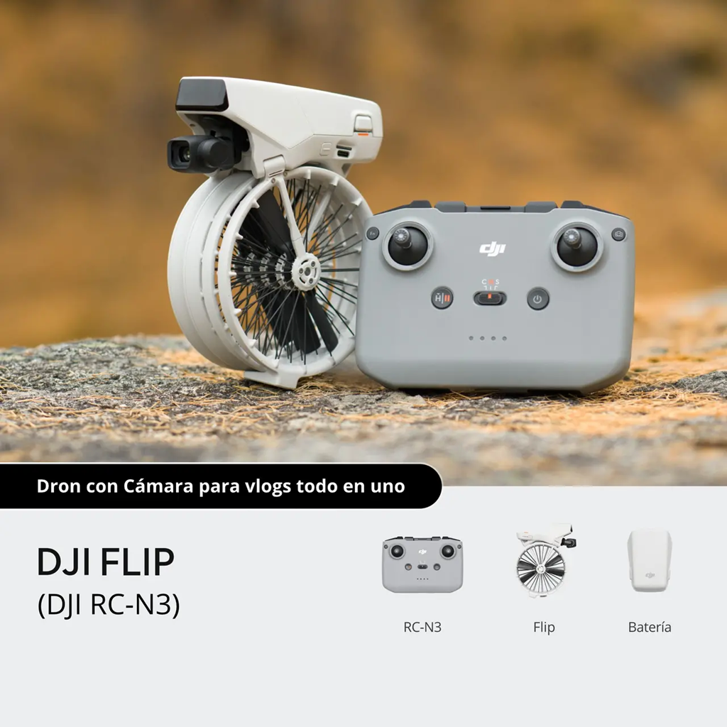 DJI Flip | Dron Todo en Uno con Cámara 4K Estabilizada
