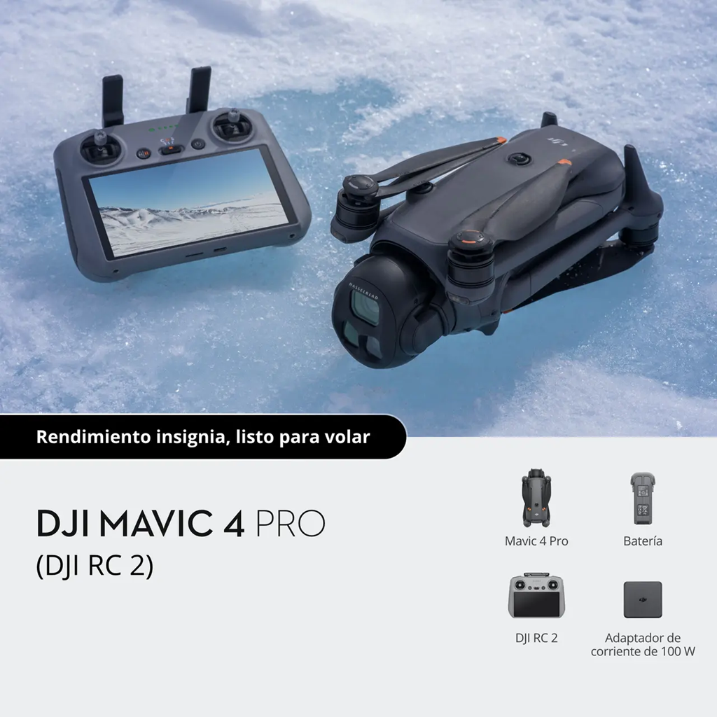 DJI Mavic 4 Pro Fly More Combo | Dron Cine 4K/60fps y Sensor de 1"