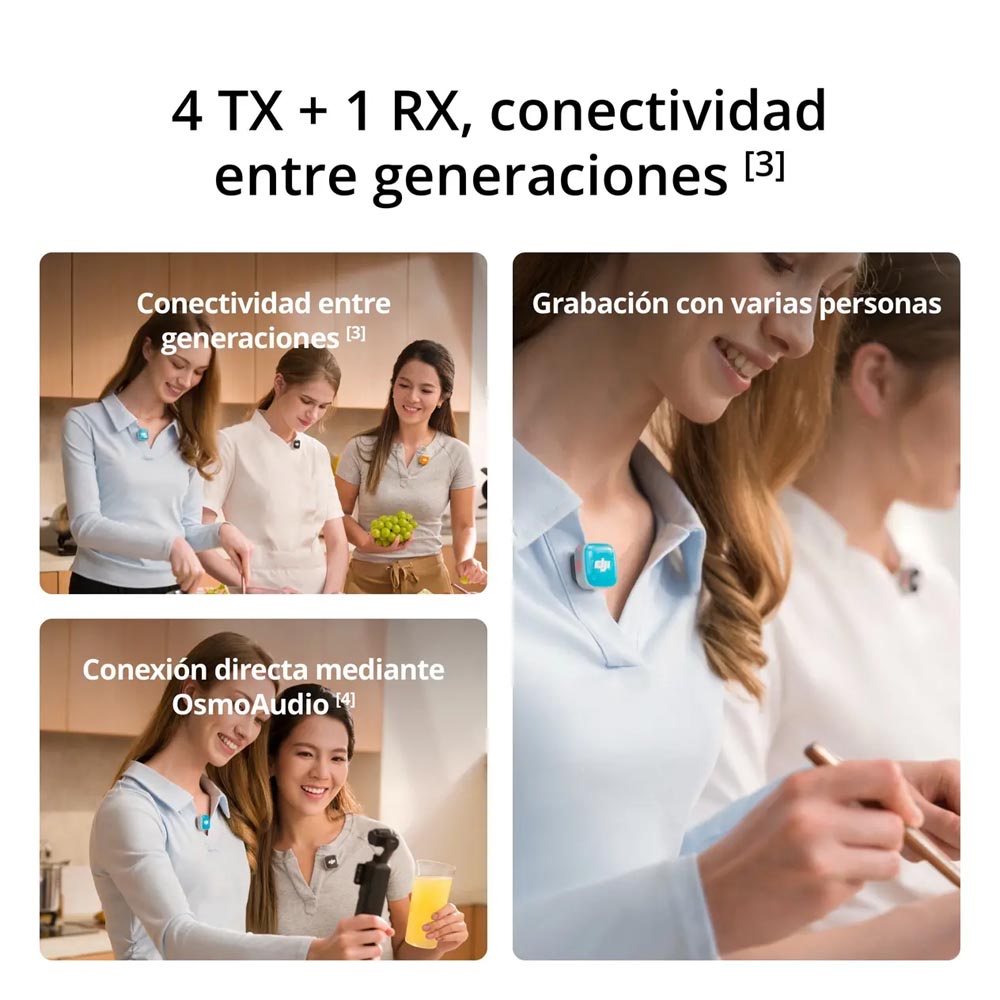 DJI Mic Mini 2S (2 TX + 1 RX + estuche de carga)