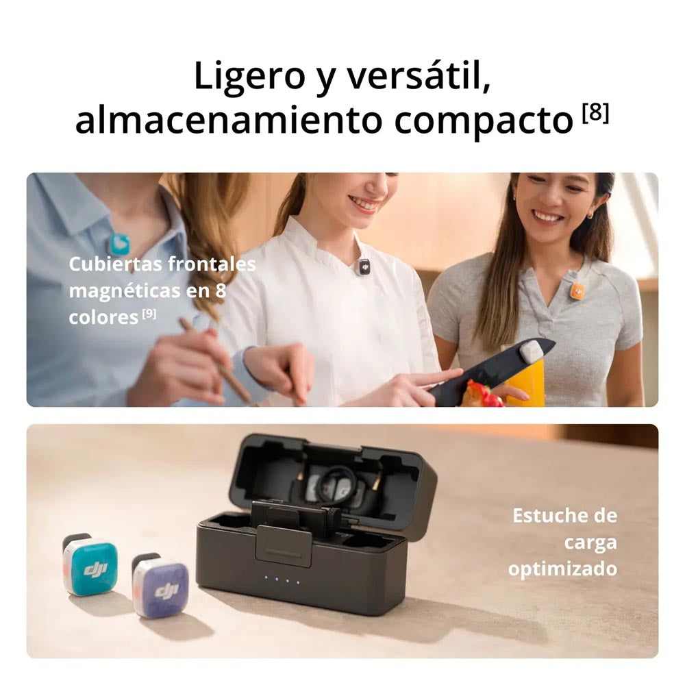 DJI Mic Mini 2S (2 TX + 1 RX + estuche de carga)