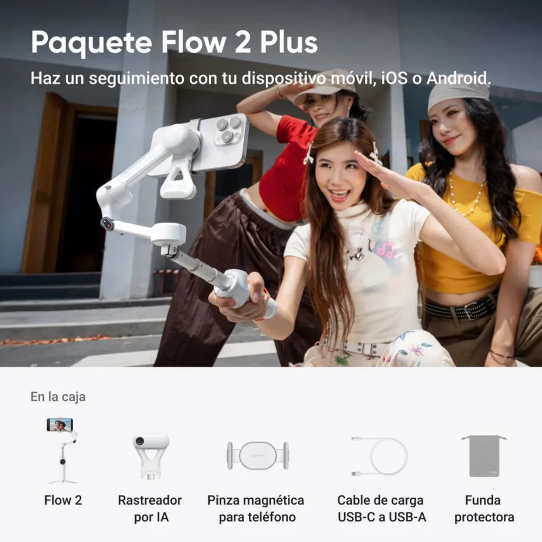 Insta360 Flow 2 Plus Blanco