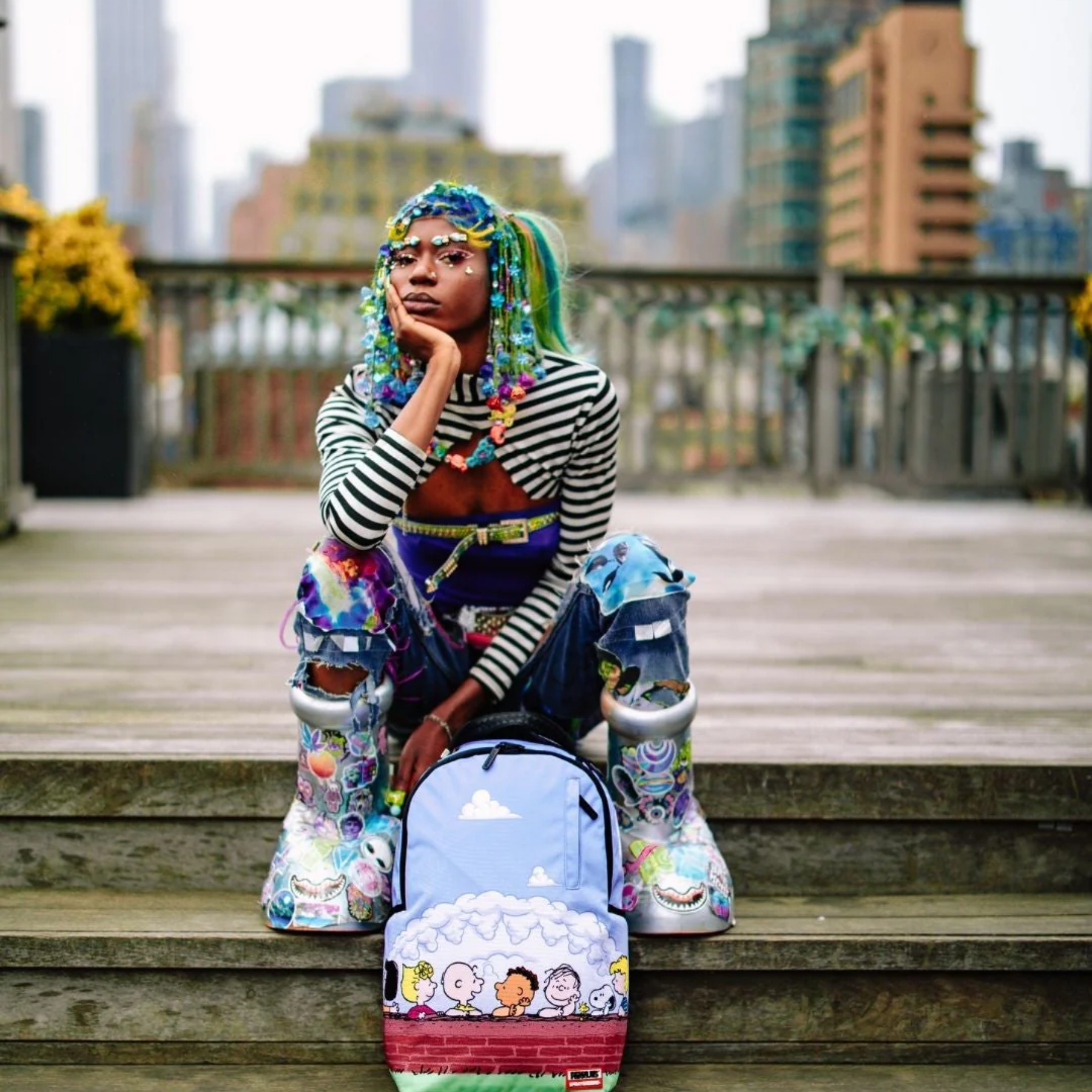 MOCHILA SPRAYGROUND PEANUTS FAM