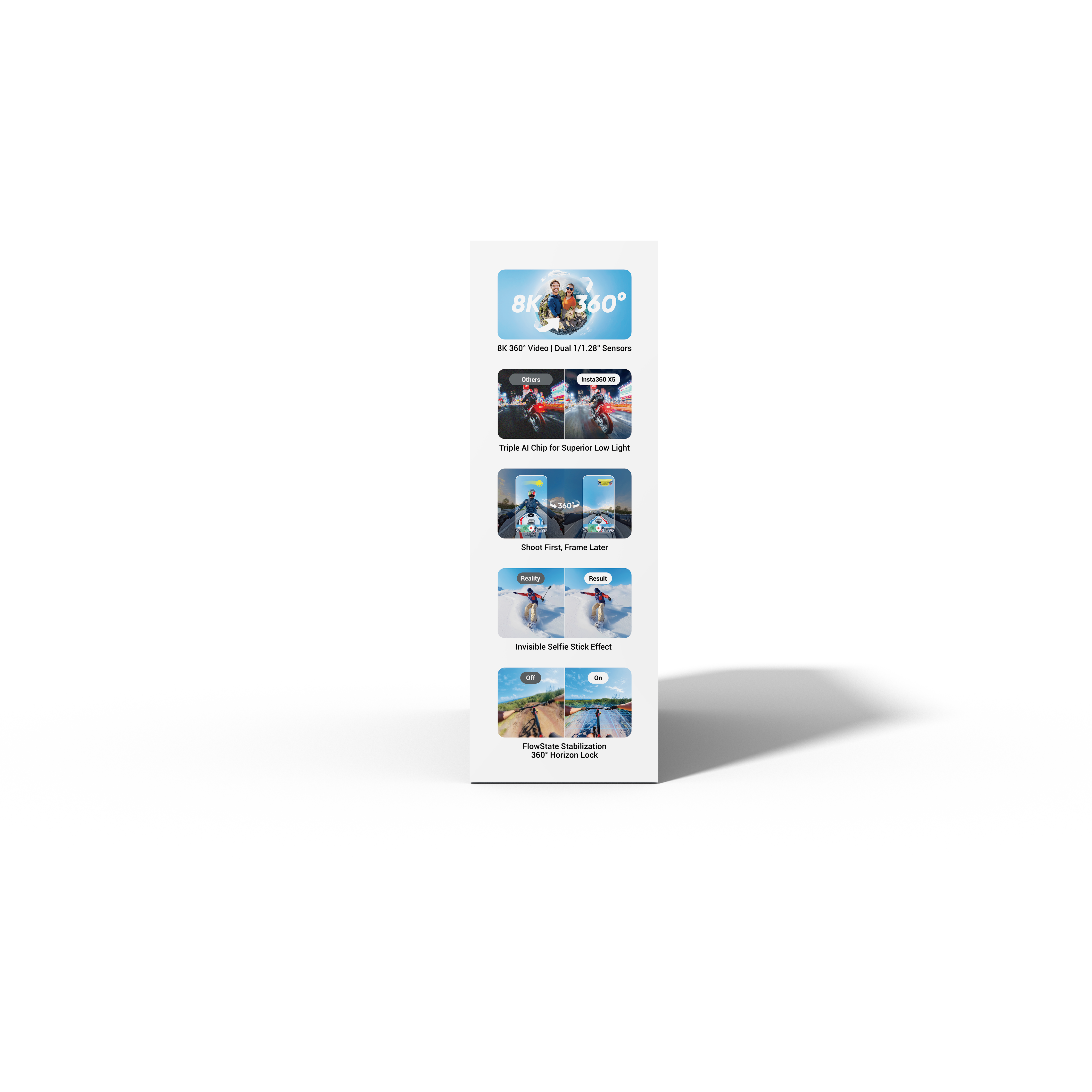 Cámara Insta360 X5 Essentials Bundle