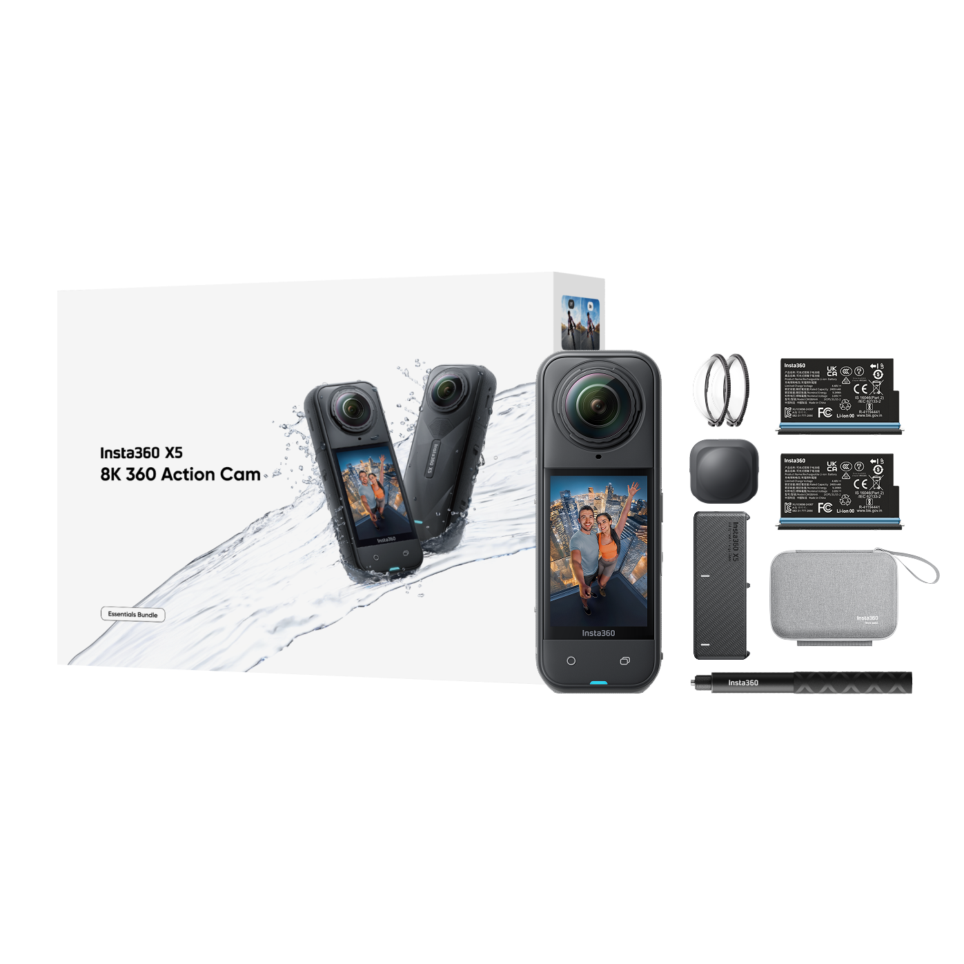 Cámara Insta360 X5 Essentials Bundle